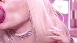 Magic Bimbo Transformation Sucks 2 Dicks & Bukake Facial
