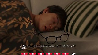 Naughty Neighbors - V0.53 - John Denvers Fucks Nikki and Swallows Cum - Big Tits, Amateur, HD