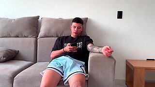 Young Latina gets pleased by her step-brother's nice dick