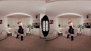 Em Yang Cuck Taunt & Tease With Spanking Paddle & Large Dildo - 8k Vr