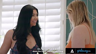 Girlsway - phat ass white girl Holly Day has spunky romantic affair with bestie's caring stepmom Serene Siren