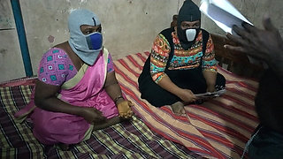 Tuition Teacher Hot Sex with Two Girls