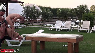 Bts, Hot Thai Girl Get Fucked by Three Horny Guys in a Park