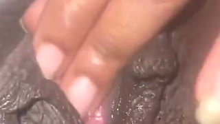 Closeup Rubbing My Fat Wet Big Labia Pussy