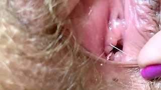 Giantess Pussy Closeup - Homemade Fingering & Wet Masturbation