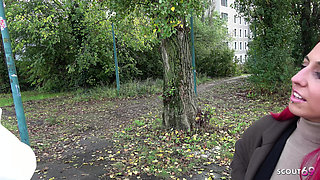 German Redhead Big Natural Saggy Tits Girl Dani Luve Seduce to Hard Amateur Fuck