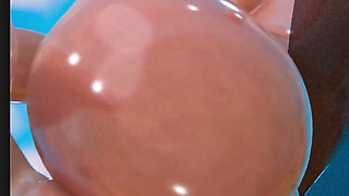 Fat Ass Fortnite Slut Getting Her Tight Oiled up Pussy Fucked