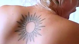 Amazing amateur blonde enjoying a doggystyle