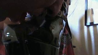 Femdom fetish mistresses fuck bdsm loser with strapon