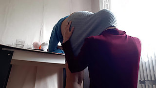 I lick my milf boss's ass for a long time for a promotion