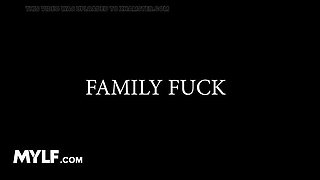 Stepmom and Stepaunt Threesome - Hard Cock Fucking in Family Confession
