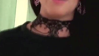 Stunning brunette babe gets anally fucked by a monster prick