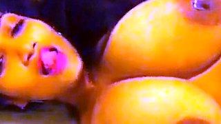 Big-Titted Indian Girl Masturbates on Webcam