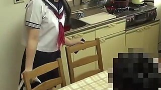 Japanese Horny Teen Is Fucked Right in The Pussy and Creampied