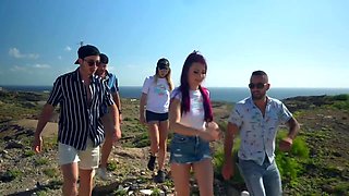 Angela is sending herself in the air! - Jacquie et Michel TV