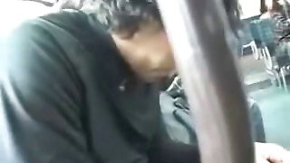 schoolgirl seduced leg fucked by geek on bus