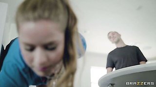 Stunning dick-riding session with a hot young girlfriend Lilly Lit