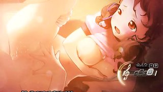 Pretty hentai girls with big tits satisfy their sexual urges