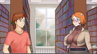 Milf with big tits getting bred in an animated visual novel