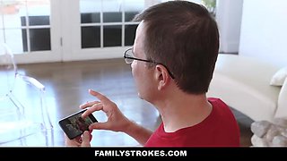 FamilyStrokes - Step-Sis fucked me during family Christmas pictures by Family Strokes: Porn
