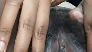 Rubbing My Hairy Black Pusssy Cumming so Hard