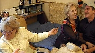 Outdoor Orgy with German Granny Amateur and Anal Sex