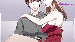 We are Having Sex with my Roommate, my Girlfriend knocks on the Door.. - Uncensored Hentai