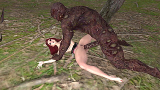 Sexy & Curvy Sorceress with Lactating Tits Bred by a Mutant's Monster Cock