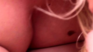 Tattooed Lesbians with Big Boobs Lick Pussy