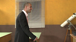 Teacher Fucks Student on Desk Until She Squirts All Over Me