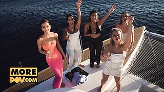 May Thai and Alexa Flexy's stripping dirt by Its POV