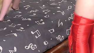 Delivery guy delivers cum on her face and more