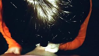 Amateur brunette czech in pov blowjob