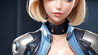 Isabelle Dupond in a science fiction area (Ai model)