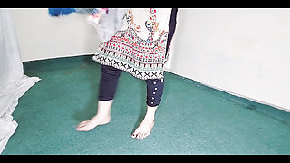Big Ass Amateur Indian Muslim Maid Showing Big Ass Through Black Transparent Pajama While Cleaning Room in Clear Hindi Audio