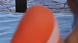 This Girls Can Have a Fun! Lesbian Strapon Fucking Till Double Squirting! Squirt on Cock and Squirt Inside Pussy