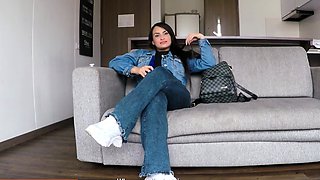 Natural Big Tits Colombian Strips Down