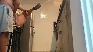 Hot Pakistani Teen Stepdaughter Fingered by Granddad in Kitchen - Hijab Desi Sex
