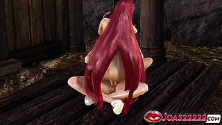 Gravelyn Rule34 Hentai Animation in Village - Anal Missionary Fuck, Standing Doggy & Lotus Sex Creampie in Pussy 3D!