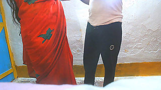 Busty Boobs Red Saree Sister in Law Fuck by Brother in Law