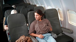 Brunette Sara Heat masturbates in public, showcasing her daring solo style.