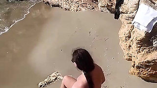 My Boyfriend Allowed Me to Touch and Suck a Stranger's Dick Exhibitionist on a Nudist Beach