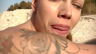 Exhibition Fuck on the Car