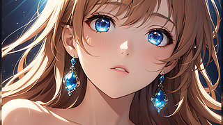 Ethereal Ascent: a Beautiful Young Woman Wrapped in Celestial Light