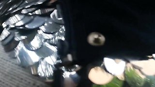I Show My Tits in the Garden and Then Piss in My Tight Pants