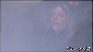 Equine Dildo Deep Throat On A Public Parking Lot Before Shopping