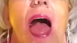 German Grandma Celebrates the Hottest Christmas with Lots of Fun
