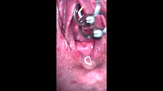 Extreme Close up Pee and My Pierced Pussy and Clit Compilati