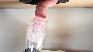 Amateur glory hole bj skank loves cum