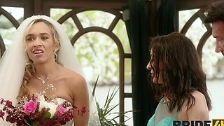 Blonde bride enjoys while sucking a dick - Briana Banderas